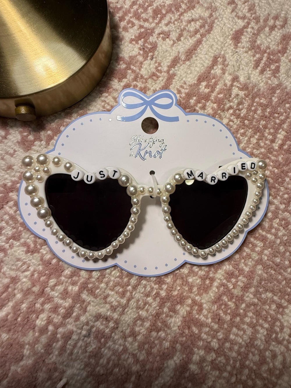 Bridal Heart 'Just Married' Bride Sunglasses